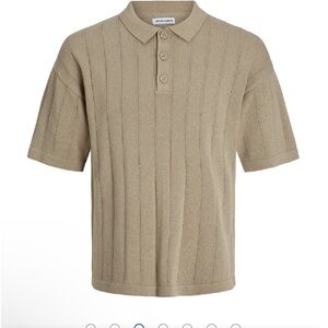 NWT Jack and Jones pain knit polo